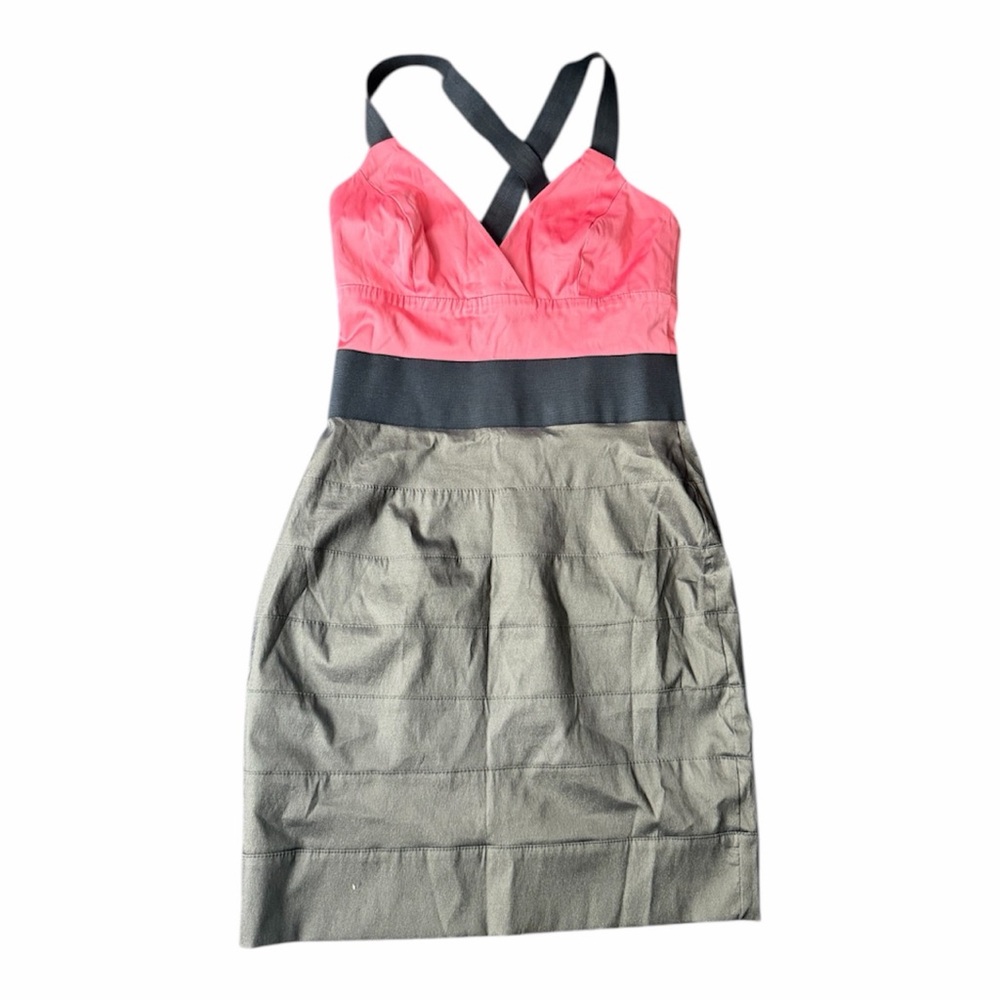 Chic Coral and Black Women's Mini Dress